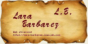 Lara Barbarez vizit kartica